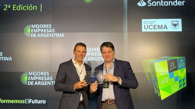 Nicolás Grosman y Diego La Torre, de Tecnovax. Nicolás Grosman y Diego La Torre, de Tecnovax.