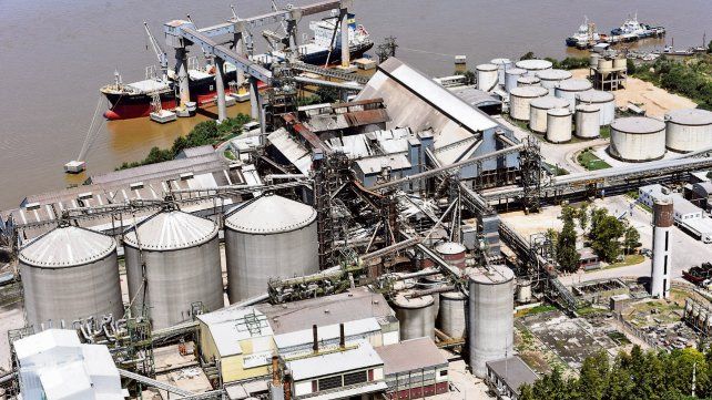 Gigantes. El 80% de la capacidad de molienda oleaginosa del país se concentra en el cordón agroexportador del Gran Rosario. En la región se pueden procesar hasta 165.700 toneladas.