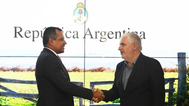 El secretario de Bioeconomía, Fernando Vilella, se reunió con el secretario ejecutivo adjunto del Ministerio de Agricultura y Ganadería de Brasil, Cleber Oliveira Soares.