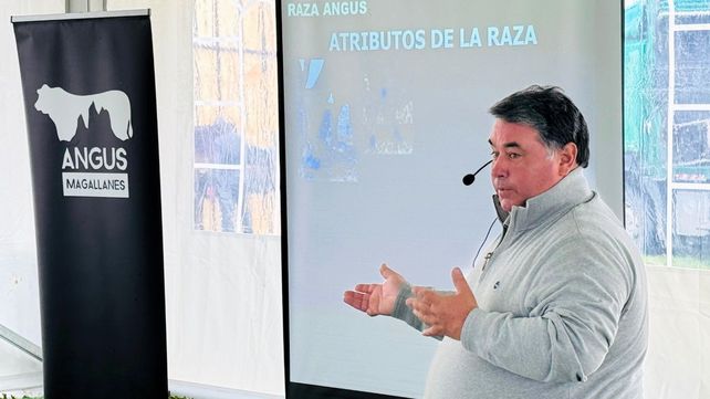 Juan Martín Ojea Rullán habló en la jornada de Angus en Chile. Juan Martín Ojea Rullán habló en la jornada de Angus en Chile.