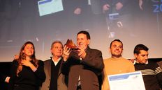 Representantes de la firma cordobesa Piersanti, recibiendo el Premio CITA de oro. Representantes de la firma cordobesa Piersanti, recibiendo el Premio CITA de oro.
